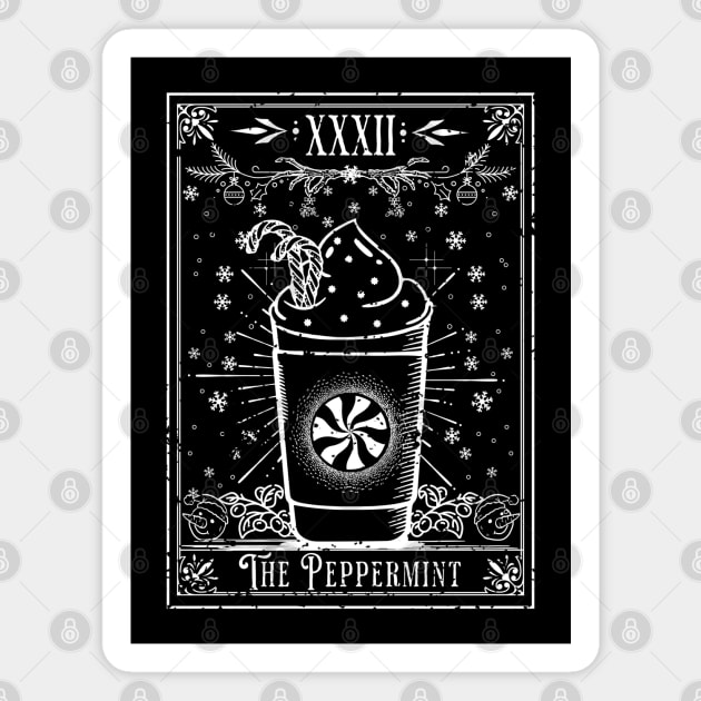 The Peppermint Latte Tarot Card Magnet by H. R. Sinclair